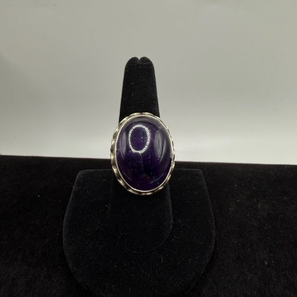 Purple Amethyst 925 Ring - Picture 1 of 5